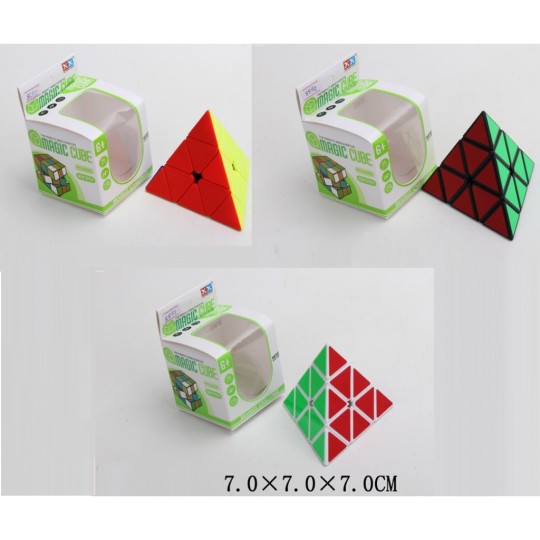 Кубик-логика треугольный, 3 вида, 7*7*7см /144-2/