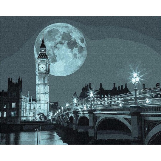 Набор для росписи по номерам "Ночь в Лондоне" 40х50 см КНО3614