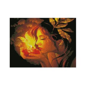 Алмазная картина HX306 "Фея огня", размером 30х40 см HX306