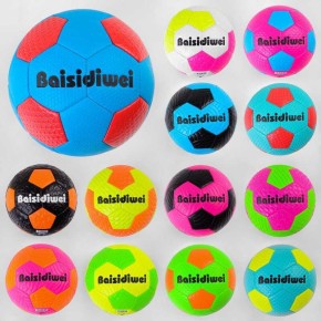 М'яч футбольний мікс видів, вага 300-320 грамм, гумовий баллон, матеріал вспінений PVC, розмір №5 /100/ C50488