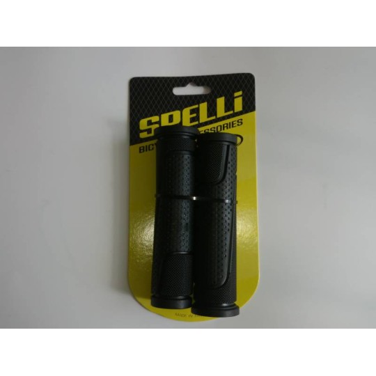 Гріпси SPELLI, SBG-6708L 127 mm, чорні, прямі, круглі, довжина 127 мм, комплект 2 шт., в упаковці