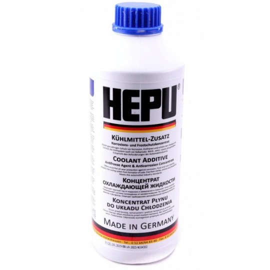 Концентрат охлаждающей жидкости HEPU P999 (синий) 1,5 л