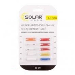Запобіжники набір пальчики SOLAR AF 310