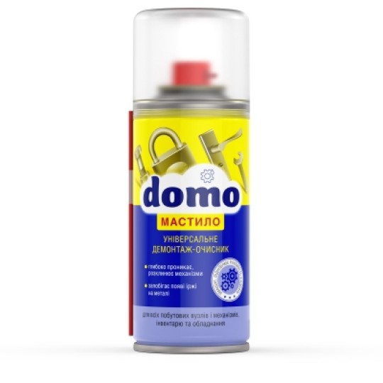 Универсальная смазка, DOMO, 150 мл (аэрозольный баллон 210 мл) (XD 10017)