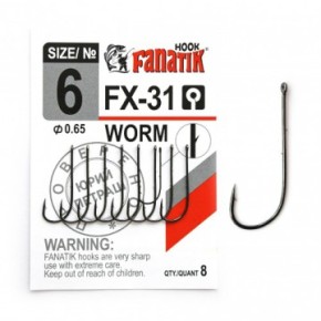 Гачок Fanatik Worm FX-31 №6 (8) (FX-31-6)