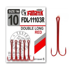 Гачок Fanatik FDL-11103 №10 Red - подвійний (5) (FDL-11103-10R)