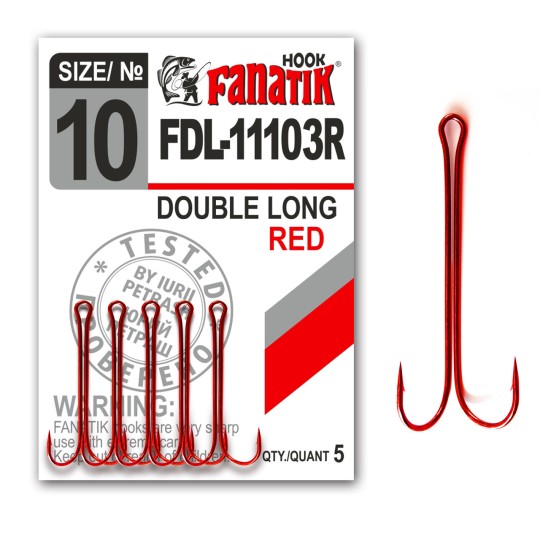 Гачок Fanatik FDL-11103 №12 Red - подвійний (5) (FDL-11103-12R)