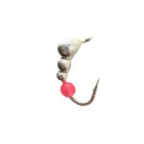 Мормишка вольфрамова "Мурашка з вушком" d=3 срібло (P1730-2)