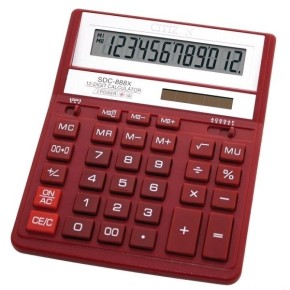 КалькуляторSDC-888 XRD 12роз червон