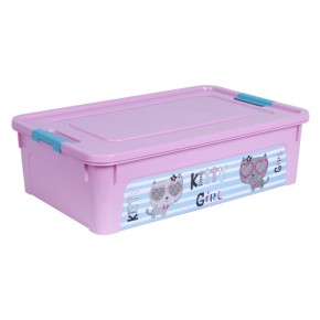 Контейнер "Smart Box" з декором 14 л Pet Shop (рожевий/бірюзовий) (124047)
