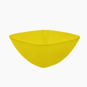 Салатниця 180*180*75 (жовтий-прозорий) (168002) (40)
