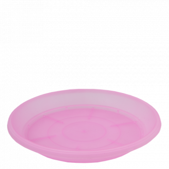 Підставка під вазон дренажний 9*6,5 (рожево-прозора) (113939)