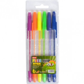 Набір ручок масляних "Ellott" 936 6 кольорів (ET936-6)