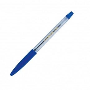 Ручка кулькова, синя (з гум. грипом) (BM.8100-01)