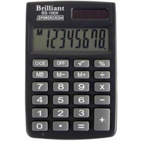 Калькулятор кишеньковий BS-100 8р., 1-пит