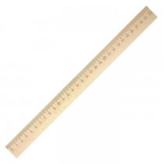 Лінійка дерев'яна 30 см (шовкографія) 103009