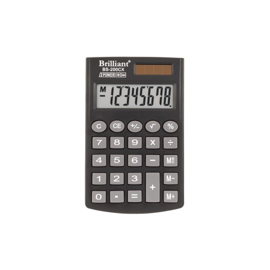 Калькулятор карманный BS-200CX 8р., 2-пит (BS-200CX)