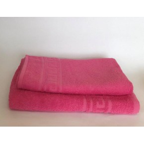 Рушник махровий 40*70 см 400г/м2 рожевий/пудровий