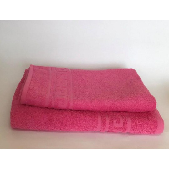 Полотенце махровое 40*70 см 400г/м2 розовое/пудровое