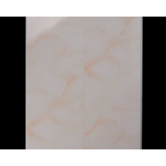 Панель ПВХ глянцевая (250мм * 8мм * 3000мм) мрамор персик