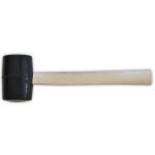 Киянка резиновая 450г, 45 мм, деревянная ручка (39-000)