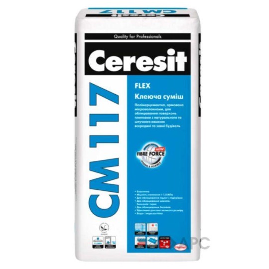 Клеящая эластичная смесь "Ceresit" СМ-117 25 кг