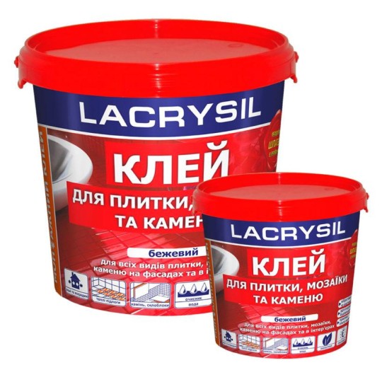 Клей для мозаики и плитки 3кг белый (Lacrysil)