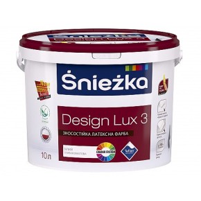 Водоэмульсионная латексная матовая краска для интерьеров Design Lux "Снежка" 1,4 кг (88335)