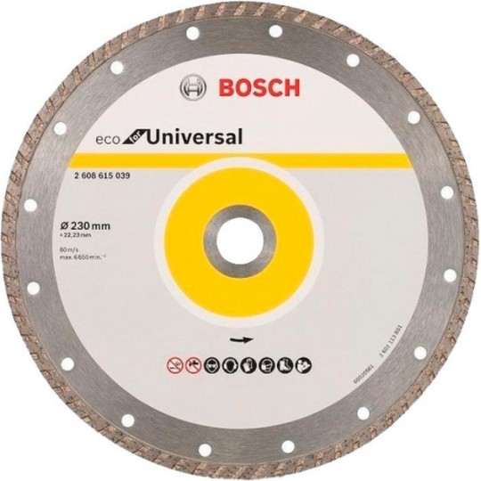 Алмазный диск ECO Univ.Turbo 230-22,23 (2608615039)