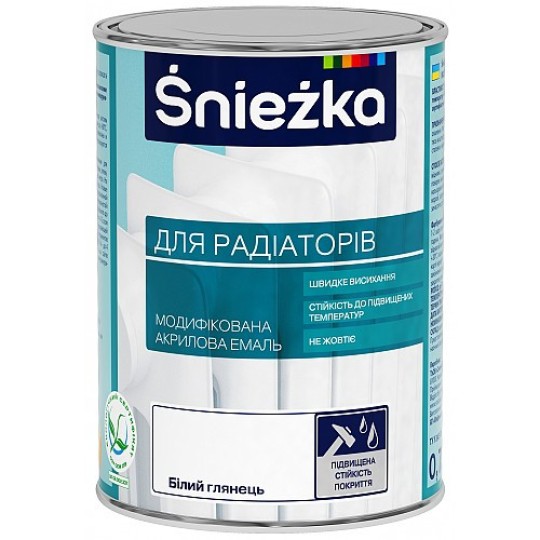 Емаль акрилова Sniezka для радіаторів 0.4 л