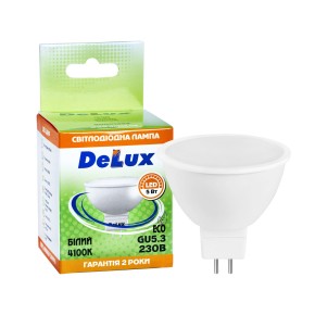 Лед лампа DELUX JCDR 5Вт 4100K 220В GU5.3 (90001293)