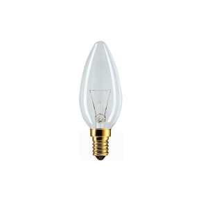Лампа Philips B35 40W E14 СL свеча прозрачная (10018533)