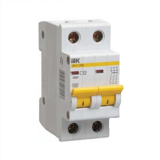 Автоматичний вимикач ВА 47-29М 2Р 16А С (MVA20-2-016-С)