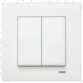 Выключатель 2 белый VI-KO КАRRE (90960002) (8002)