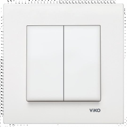 Выключатель 2 белый VI-KO КАRRE (90960002) (8002)