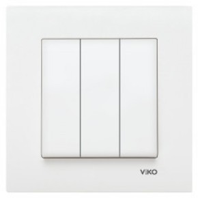 Выключатель 3 белый VI-KO КАRRE (90960068)