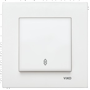 Выключатель проходной белый VI-KO КАRRE (90960004)