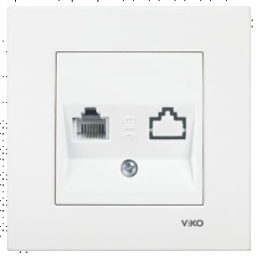 Розетка белая компьютерная VI-KO KARRE (90960032)