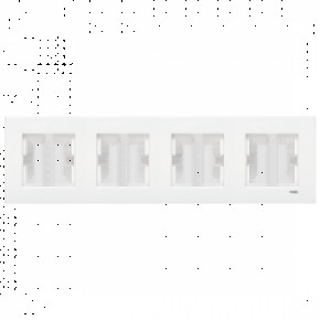 Рамка 4 горизонтальна біла VI-KO KARRE (90960203)