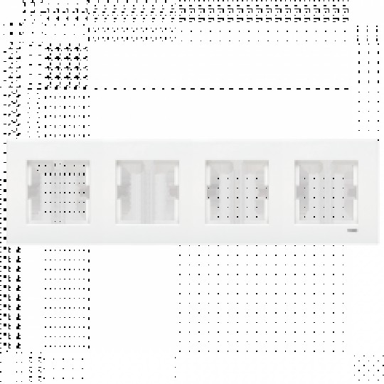 Рамка 4 горизонтальная белая VI-KO KARRE (90960203)