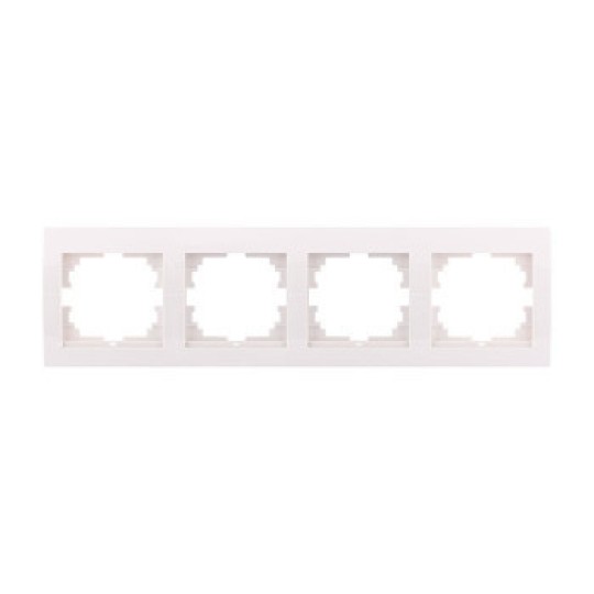 Рамка 4-а горизонтальна білий DERIY (702-0200-149)