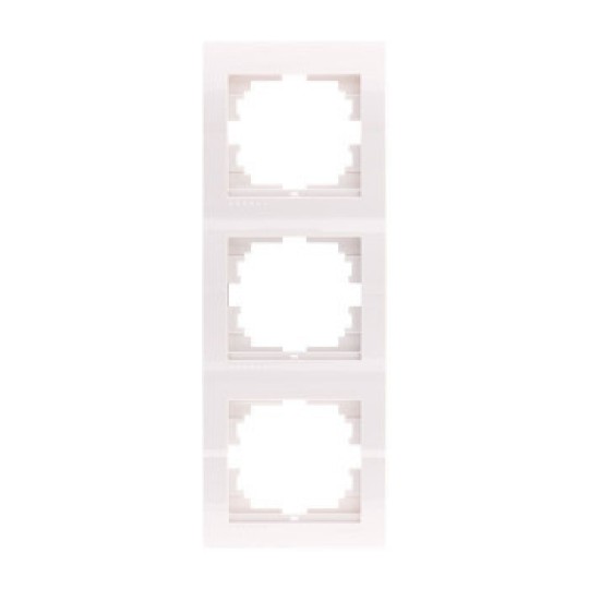 Рамка 3-я вертикальная белый DERIY (702-0200-153)
