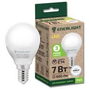 Лампа светодиодная ENERLIGHT P45 5 Вт 4100K E14