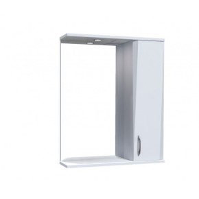 Зеркало "Жако" со шкафчиком и подсветкой 60 (белое) (8589)