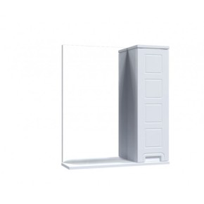 Зеркало Симфония со шкафом 60 (белое) левое