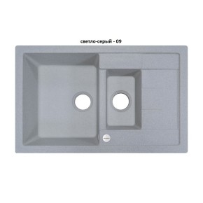 Мийка кухонна Adamant АNILA PLUS 780x500x200 світло-сірий-09