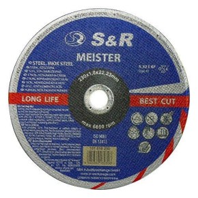 Круг абразивний вiдрiзний по металу і нержавійці Meister 230x1.8x22.2мм (131018230)