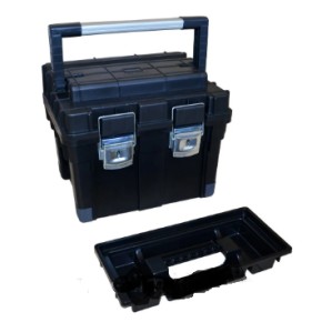 Ящик для інструментів пластмасовий 24", металева защібка, 595x345x355 мм (52-561)