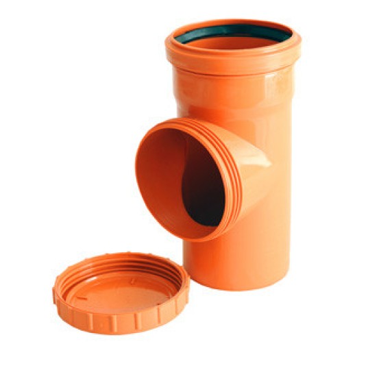 Ревизия канализационная Инсталпласт 110 мм оранжевая