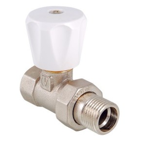 Клапан ручной VALTEC для радиатора прямой 1/2 (VT.008.LN.04)